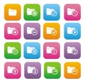 Folder flat style icon sets