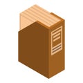 Folder holder icon, isometric style