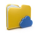 Folder icon and cloud