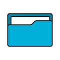 Folder icon. Document symbol. File icon. Computer folder