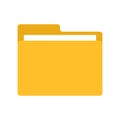 Folder icon. Document symbol. File icon. Computer folder