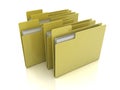 Folder icon with files Royalty Free Stock Photo
