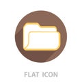 Folder icon. vector illustration Royalty Free Stock Photo
