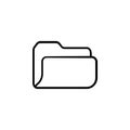 Folder icon. vector illustration symbol Royalty Free Stock Photo