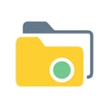 Folder icon vector Royalty Free Stock Photo