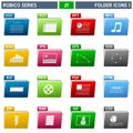 Folder Icons [1] - Robico Series Royalty Free Stock Photo