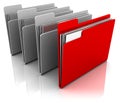 Folder icons Royalty Free Stock Photo