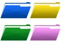 Colorful folder icons