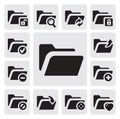 Folder icons Royalty Free Stock Photo