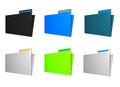 Folder Icons Royalty Free Stock Photo