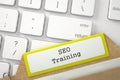 Folder Index SEO Training. Royalty Free Stock Photo