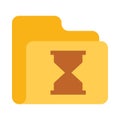 Folder Loading Line icon Royalty Free Stock Photo