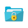 Folder lock icon Royalty Free Stock Photo