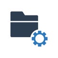 Folder maintenance icon - folder setting icon