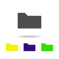 folder multicolor icon. Element of web icons. Signs and symbols icon for websites, web design, mobile app on white background wit