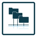 Folder Network Icon Royalty Free Stock Photo