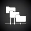 Folder Network Icon Royalty Free Stock Photo