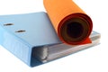 Folder and nonwoven rolls. Royalty Free Stock Photo