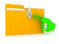 Folder over white background Royalty Free Stock Photo