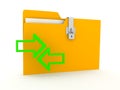 Folder over white background Royalty Free Stock Photo