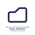 Folder pixel perfect linear ui icon Royalty Free Stock Photo