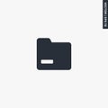 Folder, premium quality flat icon Royalty Free Stock Photo