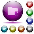 Folder properties glass sphere buttons