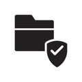 Folder Protection Security Icon Royalty Free Stock Photo