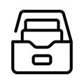 A folder representing archived files or saved documents