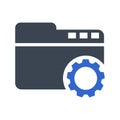 Folder Setting Icon Royalty Free Stock Photo