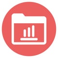 Folder statistics Isolated Vector icon which can easily modify or edit