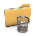 Folder Wastebasket