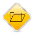 Folder yellow square icon