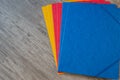 Folders in different colors.Office background Royalty Free Stock Photo