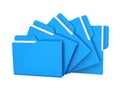 Folders Isolated Royalty Free Stock Photo