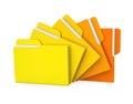 Folders Isolated Royalty Free Stock Photo