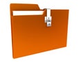 Folders over white background Royalty Free Stock Photo