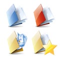 Folders set Royalty Free Stock Photo