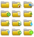 Folders Set - Environment Applications Folders 17 Royalty Free Stock Photo