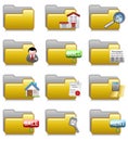 Folders Set - Real Estate Applications Folders 19 Royalty Free Stock Photo