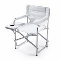 White Folding Chair With Tray For Camping