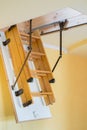 Folding attic ladder