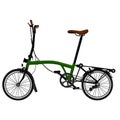 Modern Folding bike design vector