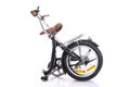 Folding bike isolated on a white background