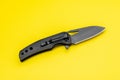 Black pocket knife