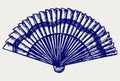 Folding fan Royalty Free Stock Photo