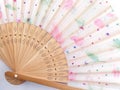 Folding fan Chinese style Royalty Free Stock Photo