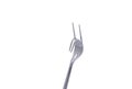 Folding fork as a symbol or sign of love you isolated Royalty Free Stock Photo