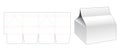 Folding gift box die cut template Royalty Free Stock Photo