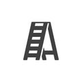 Folding ladder vector icon